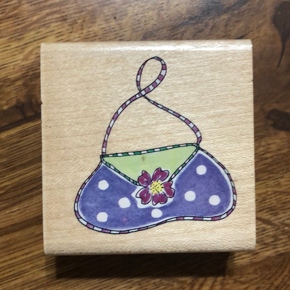 Opera Bag Rubber Stamp